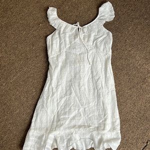 White lace summer dress